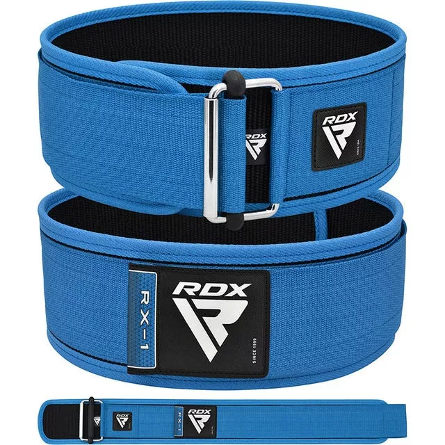 Пояс для важкої атлетики RDX RX1 Weight Lifting Belt BLUE-S