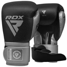 Боксерские перчатки RDX MARK PRO SPARRING TRI LIRA 2 SILVER-12 унций (капа в комплекте)