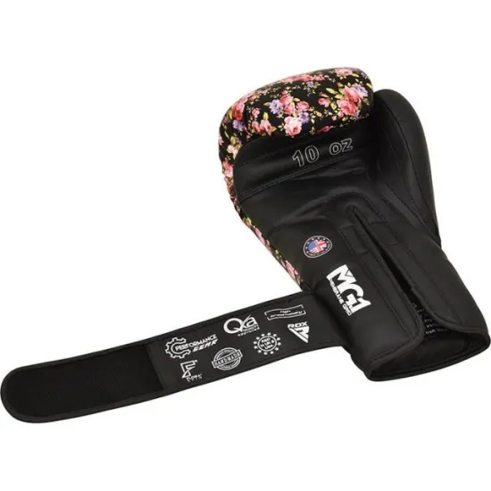 Боксерские перчатки RDX FL-5 BLACK-8 унций (капа в комплекте)