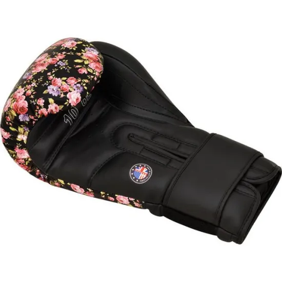 Боксерские перчатки RDX FL-5 BLACK-8 унций (капа в комплекте)