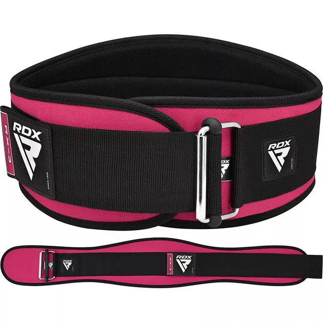 Пояс для важкої атлетики RDX RX3 EVA Curve неопреновий SHARP PINK-XS