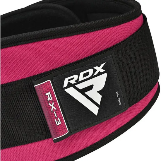Пояс для важкої атлетики RDX RX3 EVA Curve неопреновий SHARP PINK-XS