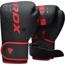 Боксерские перчатки RDX F6 Kara Matte Red 6 унций (капа в комплекте)
