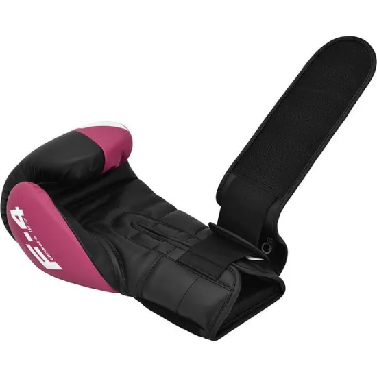 Боксерські рукавиці RDX REX F4 PINK/BLACK-8 унцій (капа в комплекті)