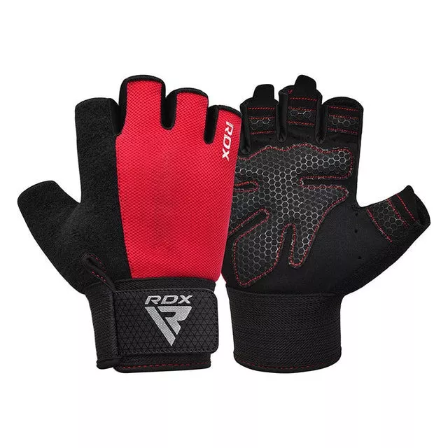 Перчатки для фитнеса RDX W1 Half Red Plus S