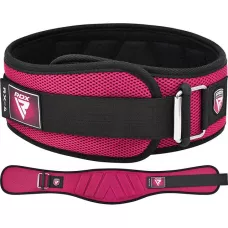 Пояс для тяжелой атлетики RDX RX4 EVA Curve неопреновый PINK-XS
