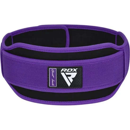 Пояс для важкої атлетики RDX RX5 Double Belt неопреновий Purpel XS
