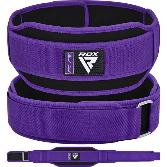 Пояс для важкої атлетики RDX RX5 Double Belt неопреновий Purpel XS