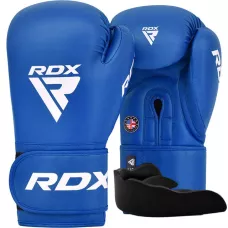 Боксерские перчатки RDX AS2 BLUE-10 унций (капа в комплекте)