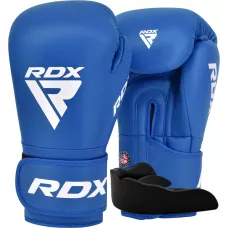 Боксерские перчатки RDX AS1 BLUE 10 унций (капа в комплекте)