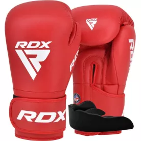 Боксерские перчатки RDX AS1 Red 10 унций (капа в комплекте)