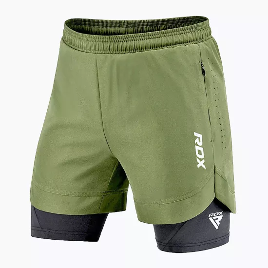 Компрессионные шорты для RDX MMA T16 Green-S