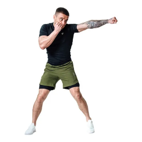 Компрессионные шорты для RDX MMA T16 Green-S