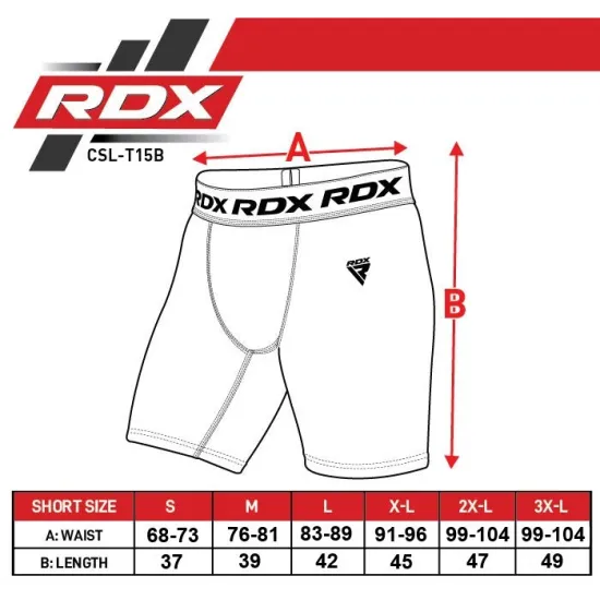 Компрессионные шорты RDX T15 BLACK-S