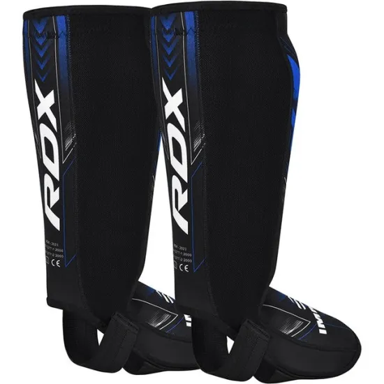 Захист для гомілок та стоп RDX NEOPRENE SHIN INSTEP IMMAF-1-BLUE-S