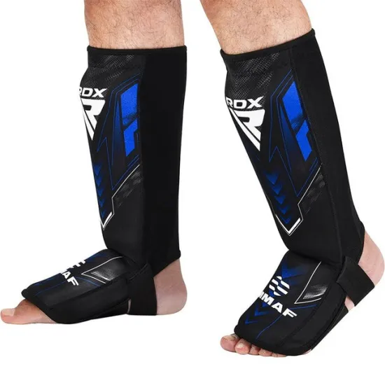 Захист для гомілок та стоп RDX NEOPRENE SHIN INSTEP IMMAF-1-BLUE-S