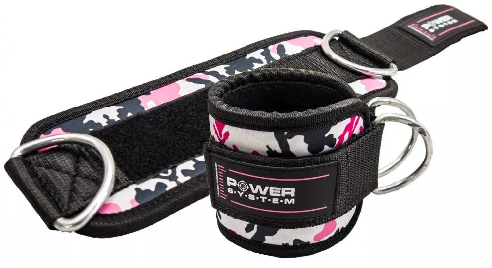 Манжеты на лодыжку Power System PS-3470 Ankle Strap Camo Pink/Black