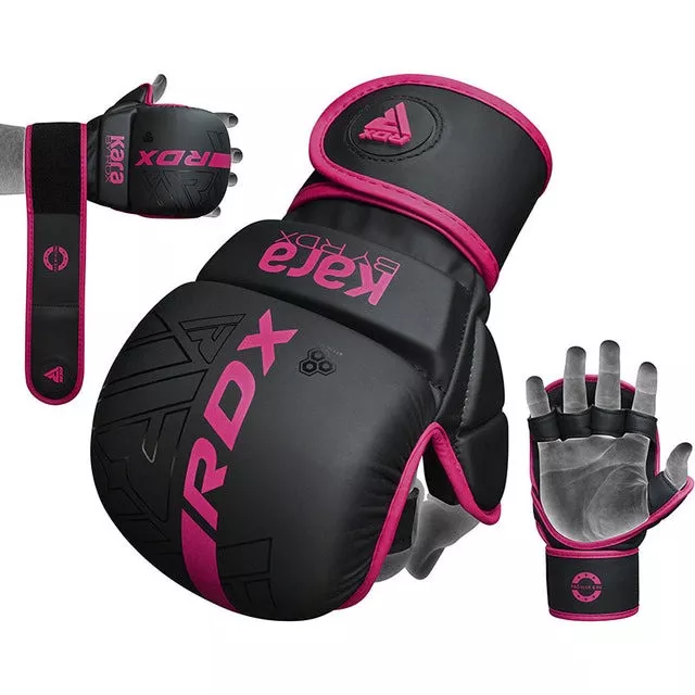 Перчатки для ММА F6 MATTE PINK PLUS-XS/S  (капа в комплекті)