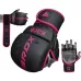 Перчатки для ММА F6 MATTE PINK PLUS-XS/S  (капа в комплекті)