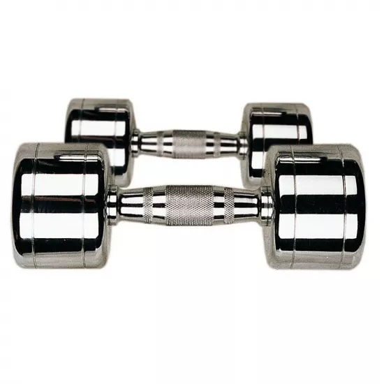Набор хромированных гантелей Stein 1-10 кг (10 пар)