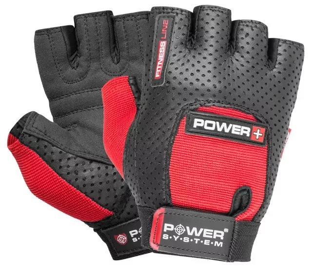 Перчатки для фітнесу Power System PS-2500 Power Plus Black/Red XS