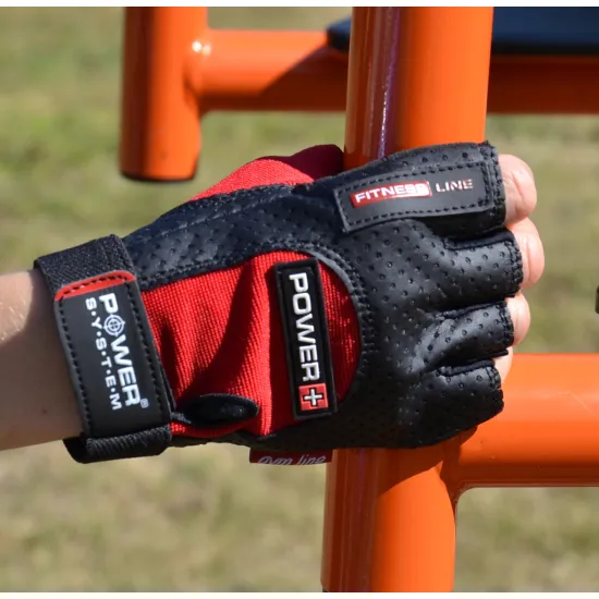 Перчатки для фітнесу Power System PS-2500 Power Plus Black/Red XS