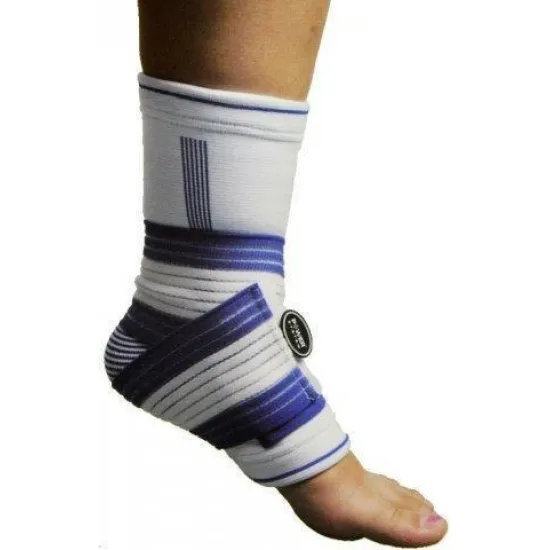 Бандажі на гомілкостоп Power System PS-6009 Ankle Support Pro Blue/White S/M  (1шт.)