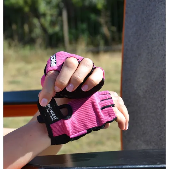 Рукавички для фітнесу жіночі Power System PS-2250 Pro Grip Pink XS