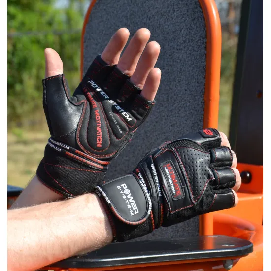 Рукавички для фітнесу Power System PS-2810 Ultimate Motivation Black/Red Line M