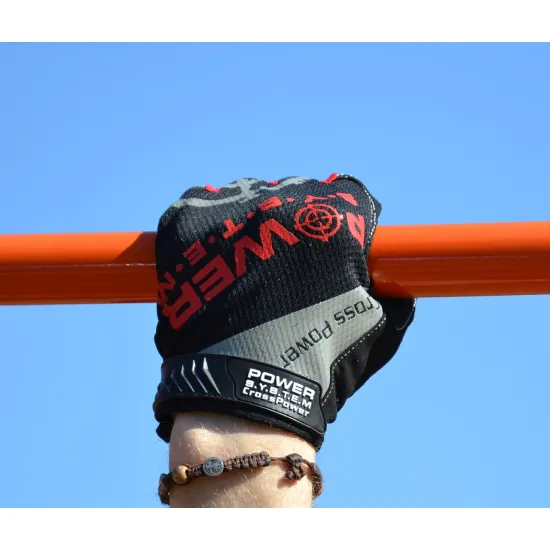 Перчатки для кроссфита Power System PS-2860 Cross Power Black/Red S