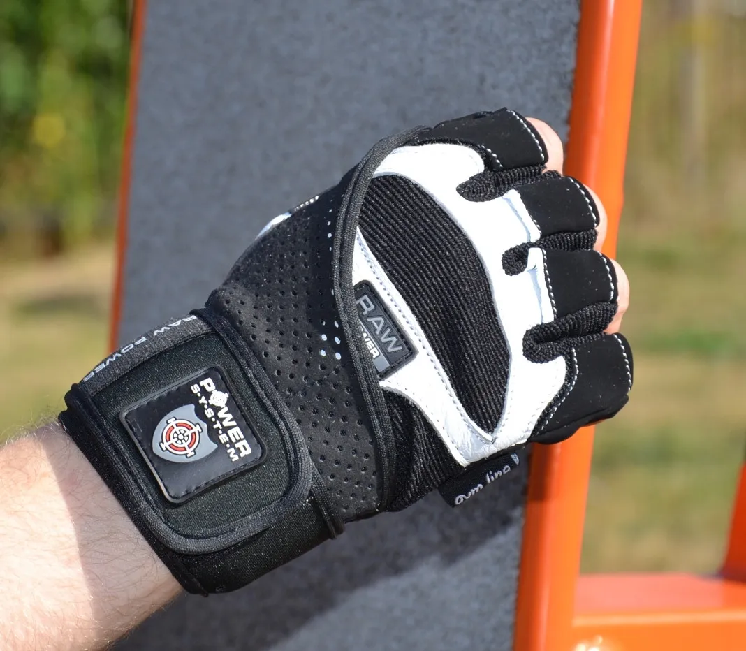 Перчатки для фитнеса Power System PS-2850 Raw Power Black/White M