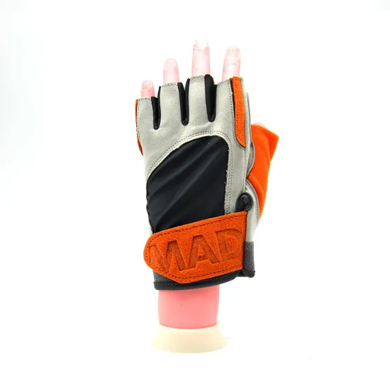 Перчатки для фитнеса MadMax MFG-850 Crazy Grey/Orange S