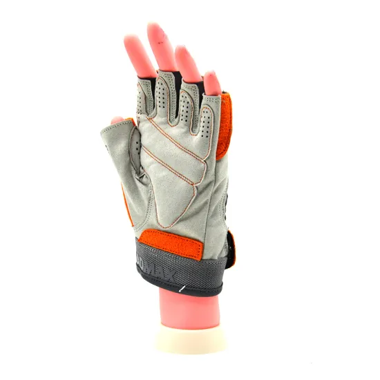 Перчатки для фитнеса MadMax MFG-850 Crazy Grey/Orange S