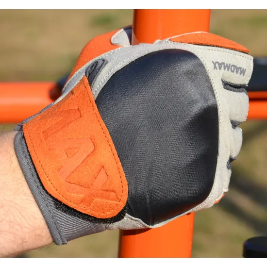 Перчатки для фитнеса MadMax MFG-850 Crazy Grey/Orange S