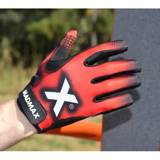Перчатки для фитнеса MadMax MXG-101 X Gloves Black/Grey/Red S