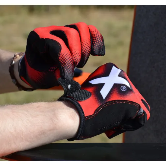 Перчатки для фитнеса MadMax MXG-101 X Gloves Black/Grey/Red S