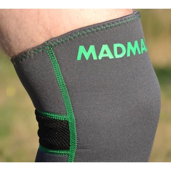 Наколінник MadMax MFA-294 Zahoprene Knee Support Dark Grey/Green S-1шт