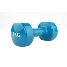 Гантель виниловая Stein 8кг 1шт синяя