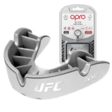 Капа OPRO Silver UFC White/Silver-детская