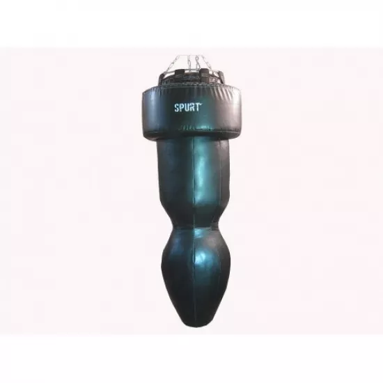 Боксерський мішок Spurt SP-001 аперкотний силует 150см 60-80кг Чорний