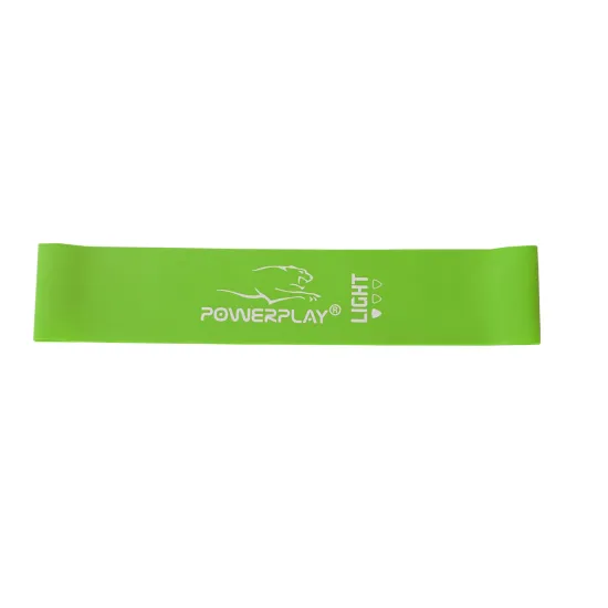 Фитнес резинка PowerPlay 4114 Light зеленая 5,5кг