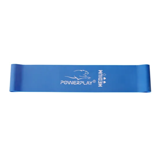 Фитнес резинка PowerPlay 4114 Medium синяя 7,5кг (500*50*1.0мм)