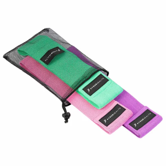 Набір тканевих резинок 4yourhealth Hip Resistance Bands 3шт. 0033 (13kg; 27kg; 37kg)