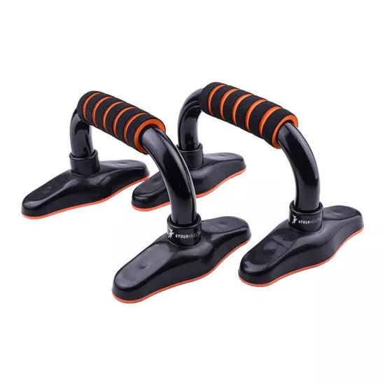 Опори для віджимання від підлоги 4yourhealth 1054 Push-Up Bars Premium Stell Black