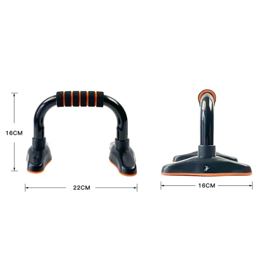 Опори для віджимання від підлоги 4yourhealth 1054 Push-Up Bars Premium Stell Black