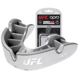 Капа OPRO Silver UFC White/Silver-взрослая