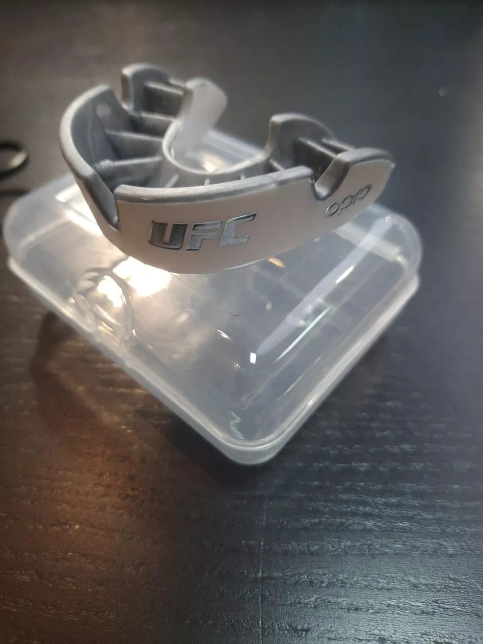 Капа OPRO Silver UFC White/Silver-взрослая