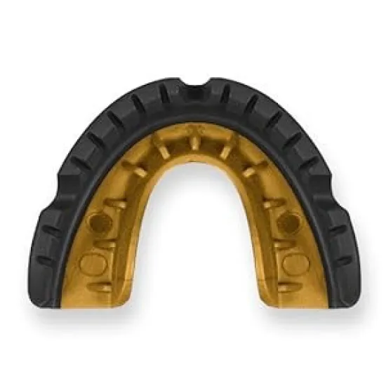 Капа для брекетов OPRO Gold Braces под брекеты Black/Gold-взрослая