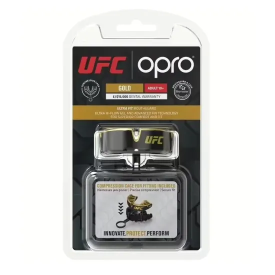 Капа OPRO Gold UFC Black/Gold-доросла 