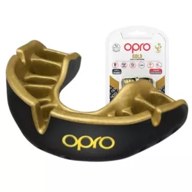 Капа OPRO Gold Black/Gold-доросла